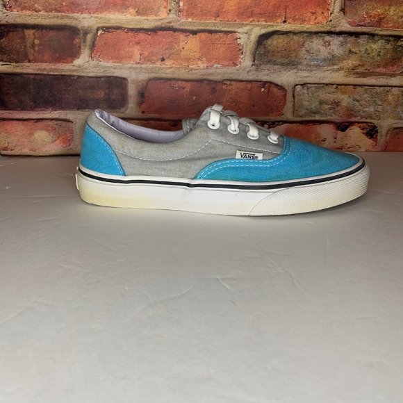 Vans Classic Sport Era low-top Sneakers in Grey & Teal - Men Size 5/Women 6.5 - Picture 2 of 5